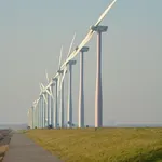 Illustration Wind Farm as Alternative Energy Infrastructure