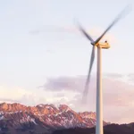 Illustration Wind Farm as Alternative Energy Infrastructure