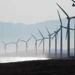 Illustration Wind Farm as Alternative Energy Infrastructure