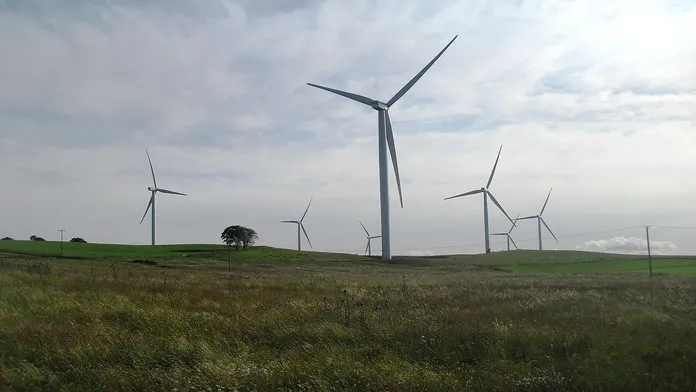 Illustration Wind Farm as Alternative Energy Infrastructure