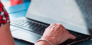 photo of woman working remotely