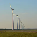 Illustration Wind Farm as Alternative Energy Infrastructure