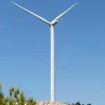 Illustration Wind Farm as Alternative Energy Infrastructure