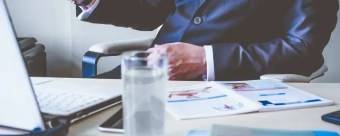 Man at desk