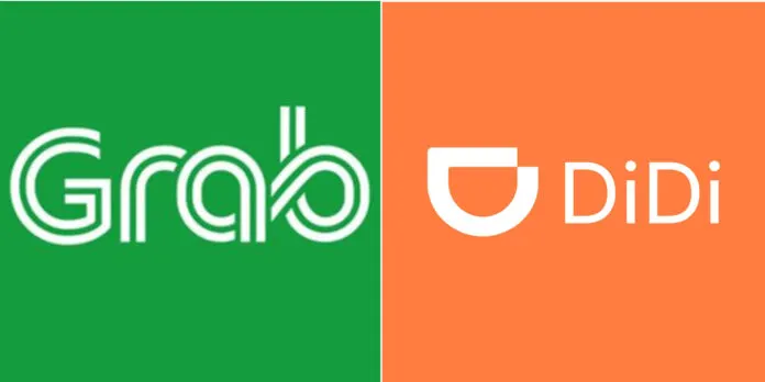 Grab and Didi logo.