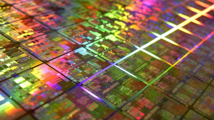 A Semiconductor Wafer as a Phase Before Processed Into Chipset